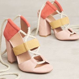 Bettye Muller Anthropologie Calypso Lace-Up Heel